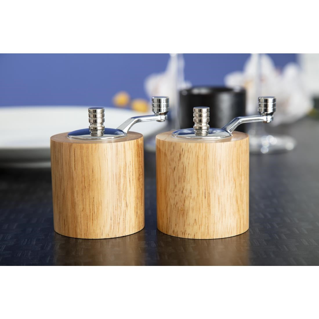 Olympia Bamboo Salt & Pepper Mill - Grinder Set