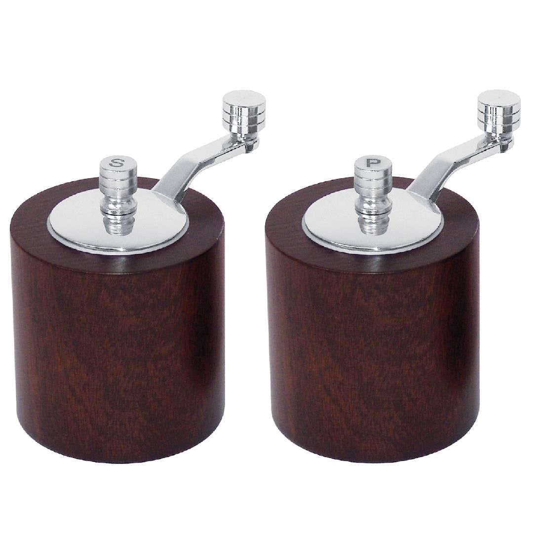 Dark Wood Salt & Pepper Mill - Grinder Set