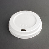 Fiesta Recyclable Lid for Hot Cups White - 12/16oz (Box 1000)