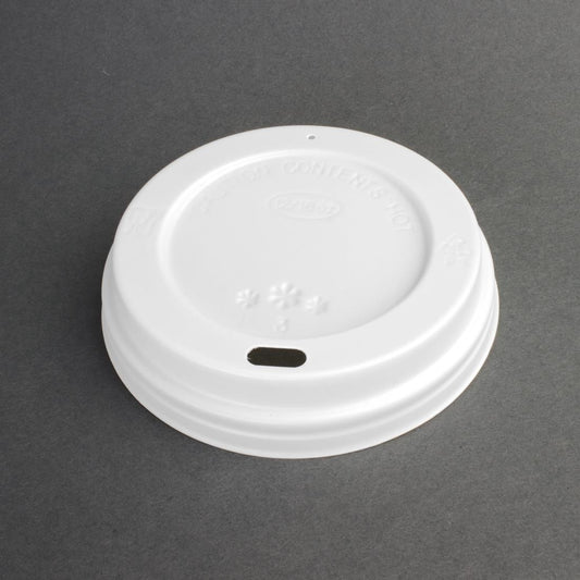 Fiesta Recyclable Lid for Hot Cups White - 12/16oz (Sleeve 50)