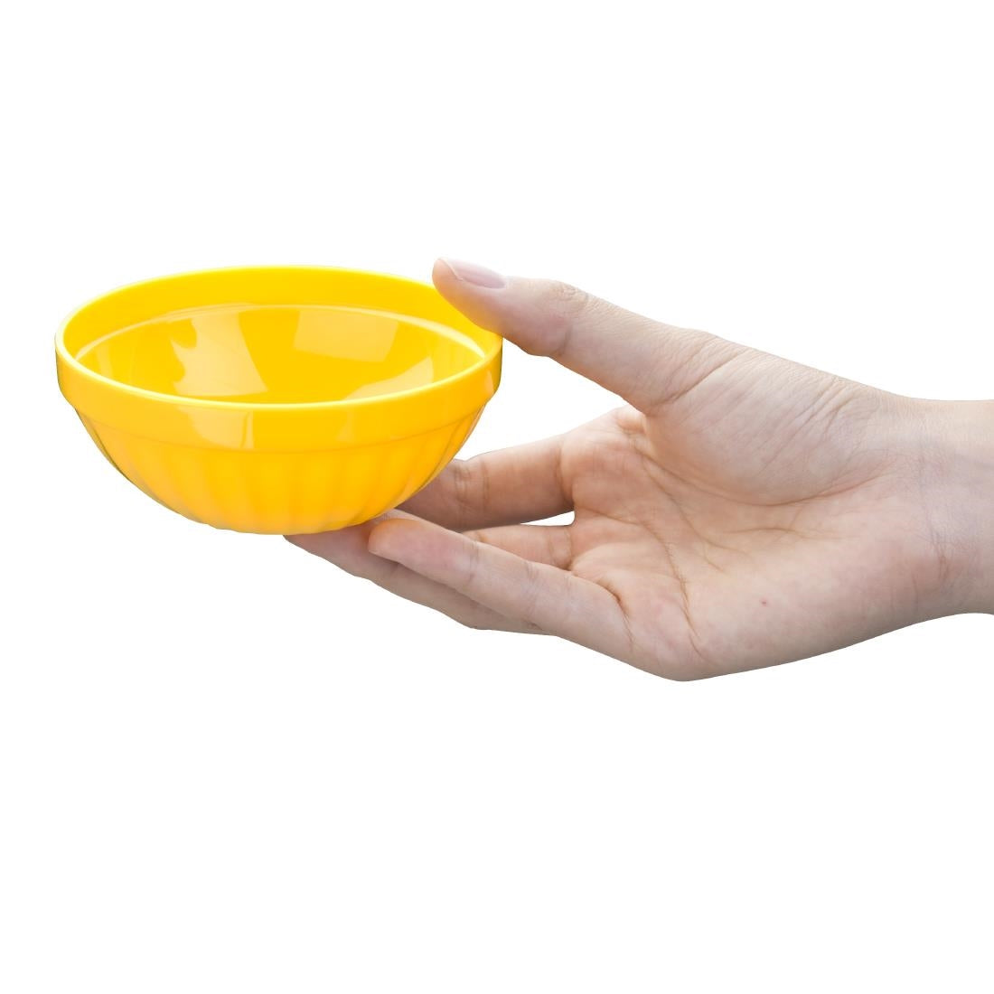 Olympia Kristallon Polycarbonate Bowl Yellow - 190ml 6.7oz 102mm 4" (Box 12)