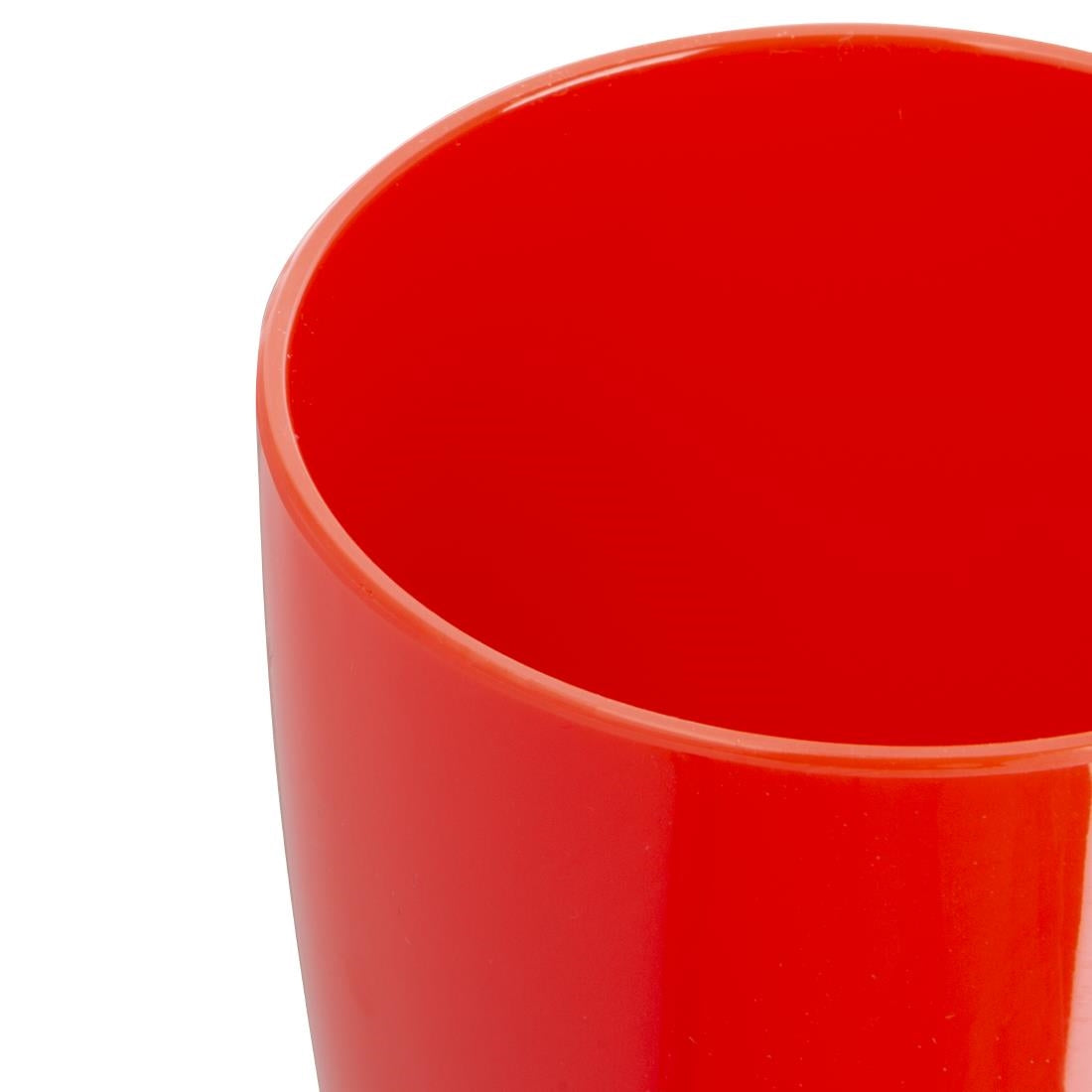 Olympia Kristallon Polycarbonate Handled Beaker Red - 284ml 10oz (Box 12)