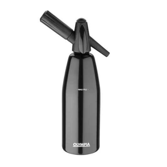 Olympia Soda Siphon Black - 1Ltr