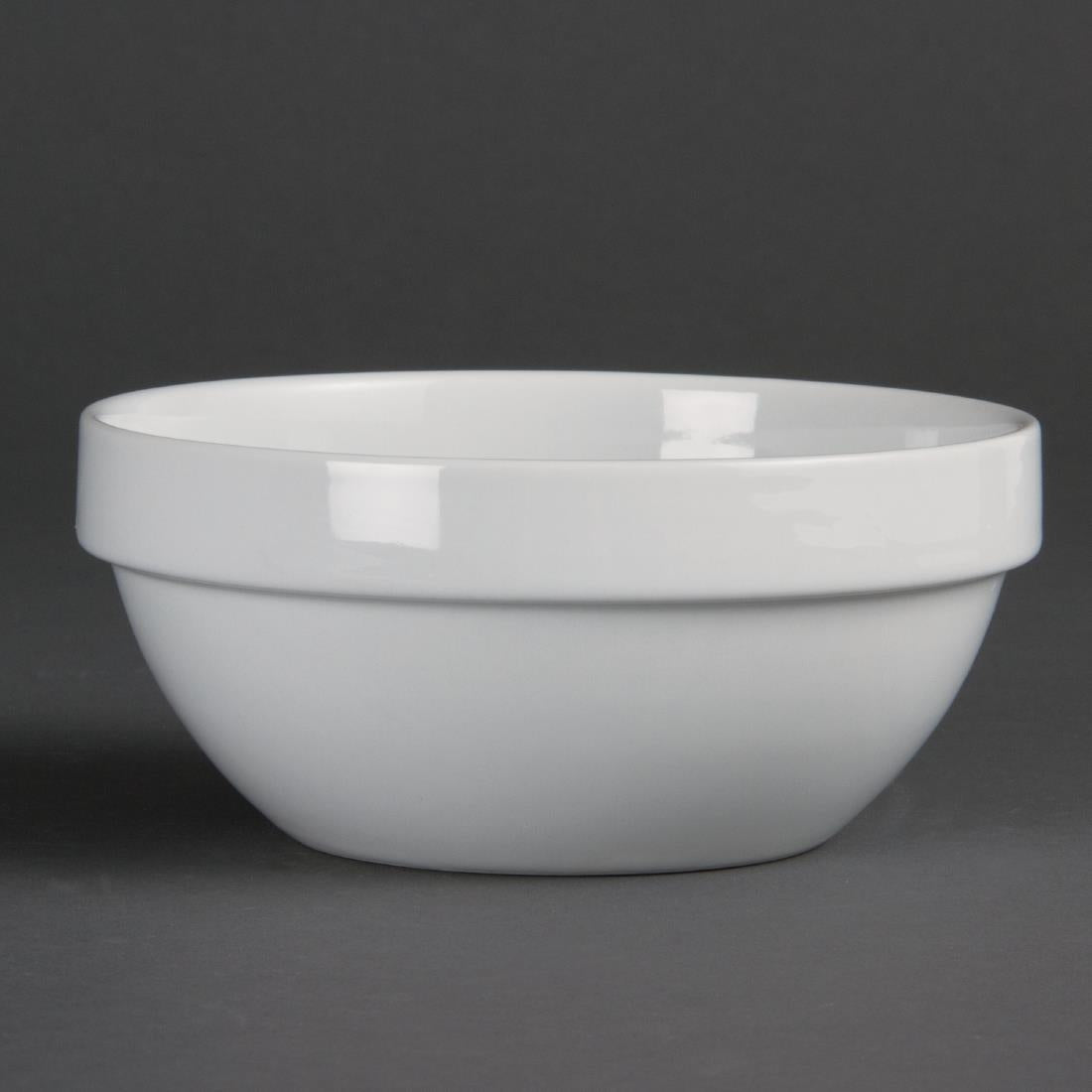 Olympia Whiteware Stacking Bowl White - 145mm 5 3/4" 540ml (Box 12)