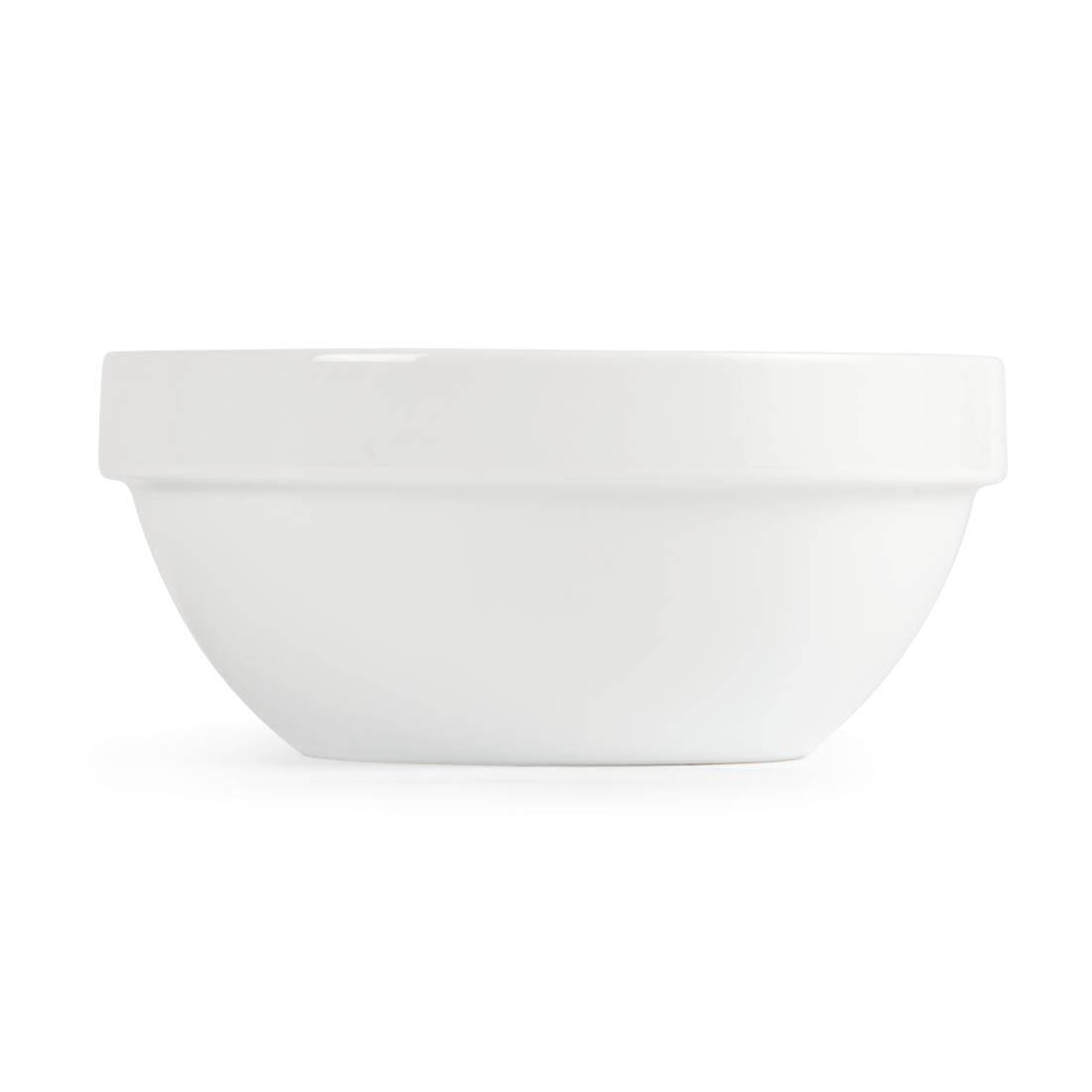 Olympia Whiteware Stacking Bowl White - 145mm 5 3/4" 540ml (Box 12)