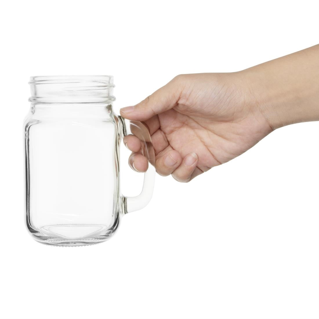 Olympia Handled Drinking Jar - 470ml (Pack 12)