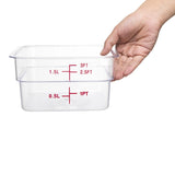 Hygiplas Polycarbonate Hygiplas Square Storage Container - 1.5Ltr