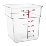 Hygiplas Polycarbonate Hygiplas Square Storage Container - 3.5Ltr