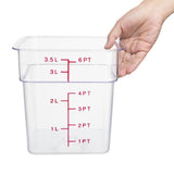 Hygiplas Polycarbonate Hygiplas Square Storage Container - 3.5Ltr