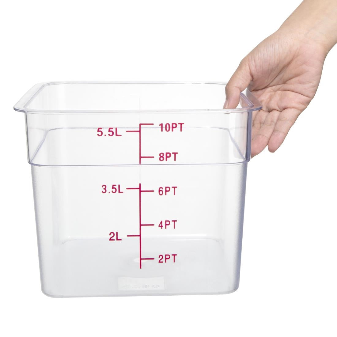 Hygiplas Polycarbonate Hygiplas Square Storage Container - 5.5Ltr