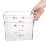 Hygiplas Polycarbonate Hygiplas Square Storage Container - 5.5Ltr