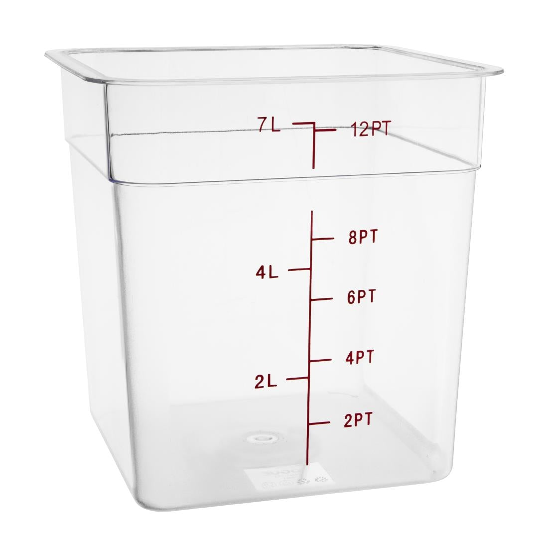 Hygiplas Polycarbonate Hygiplas Square Storage Container - 7Ltr