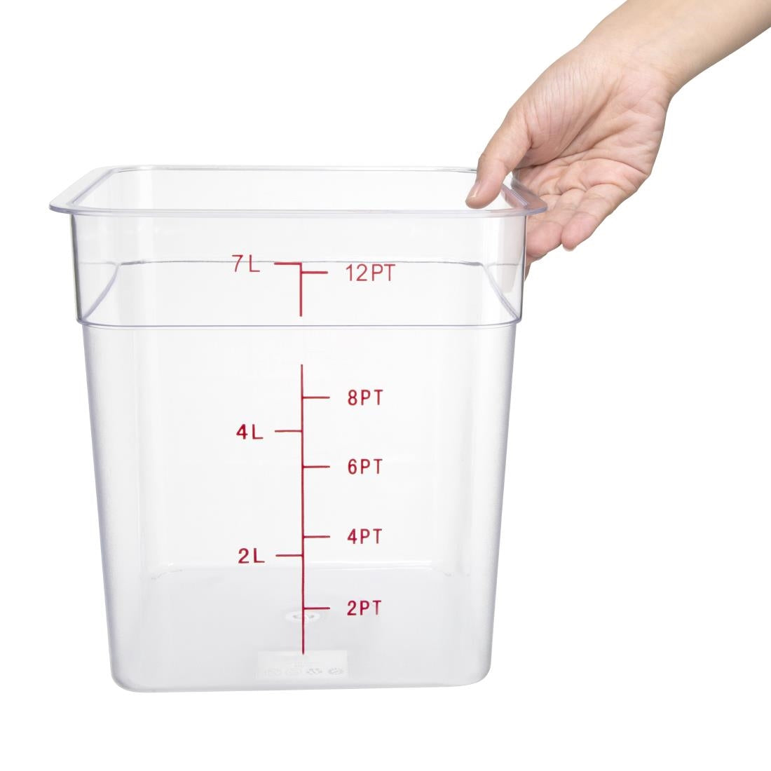 Hygiplas Polycarbonate Hygiplas Square Storage Container - 7Ltr