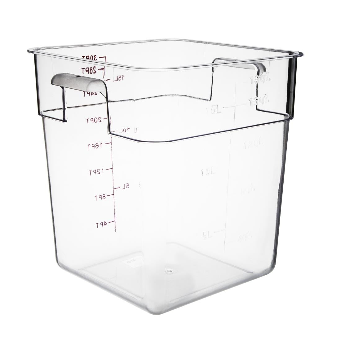 Hygiplas Polycarbonate Hygiplas Square Storage Container - 15Ltr