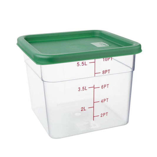 Hygiplas Square Green Lid to fit - 5.5/7Ltr