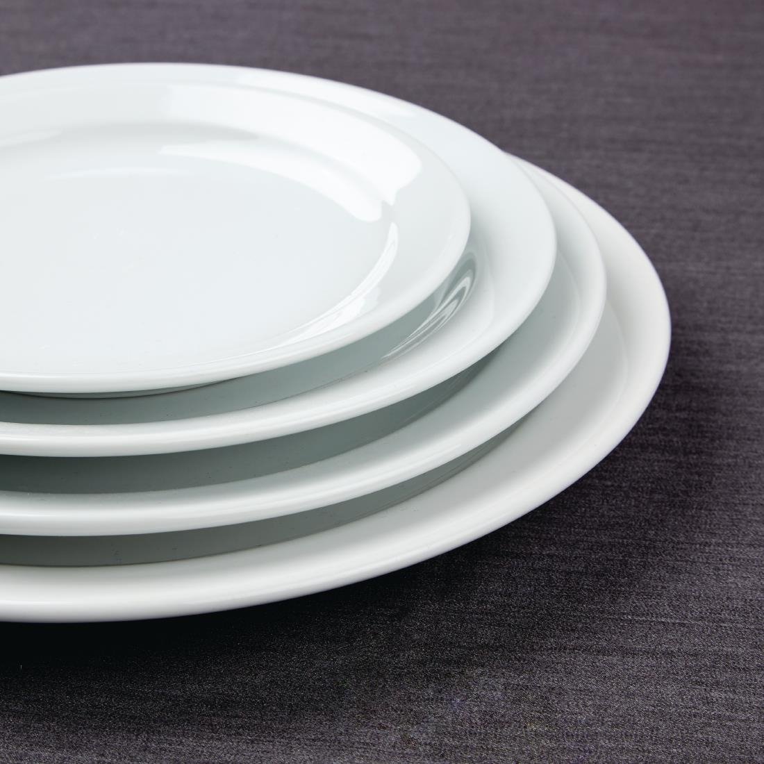 EDLP - Olympia Athena Narrow Rimmed Plate - 284mm 11" (Box 6)