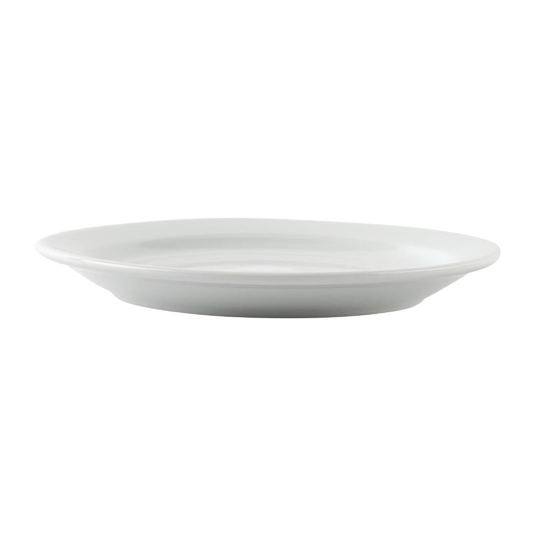 Sale Offer - Athena Hotelware Narrow Rimmed Plate - 16 1/2cm 6 1/2" (Box 36)