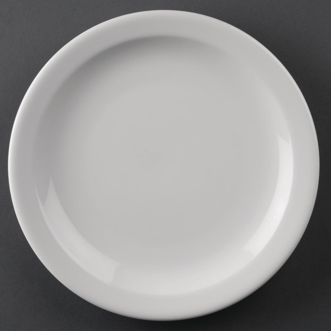 Sale Offer - Athena Hotelware Narrow Rimmed Plate - 20.5cm 8" (Box 36)