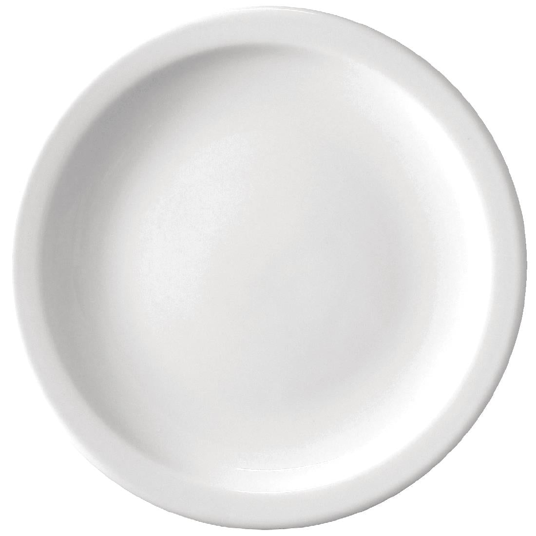 Sale Offer - Athena Hotelware Narrow Rimmed Plate - 20.5cm 8" (Box 36)