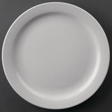 Sale Offer - Athena Hotelware Narrow Rimmed Plate - 22.6cm 9" (Box 36)