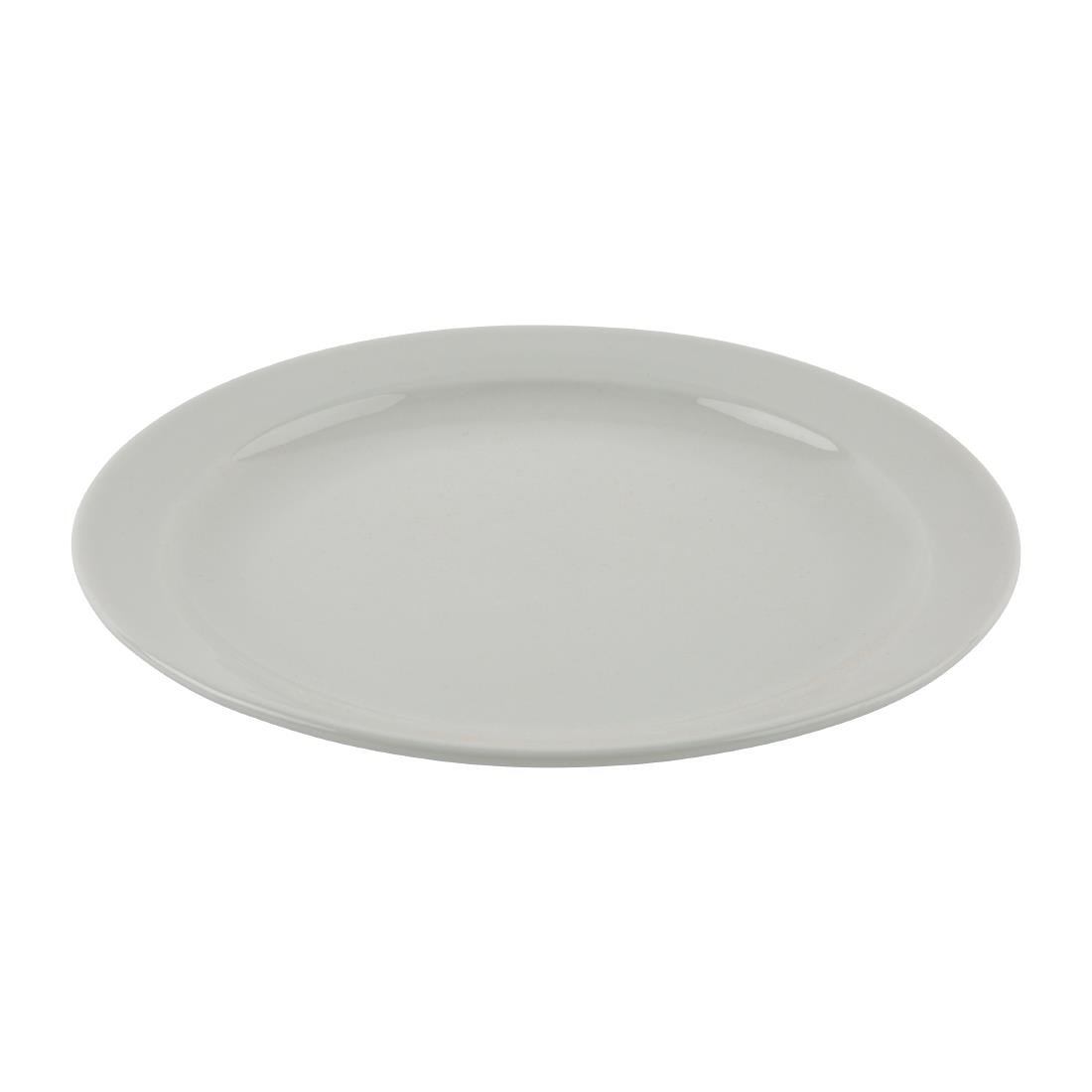 Sale Offer - Athena Hotelware Narrow Rimmed Plate - 22.6cm 9" (Box 36)