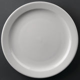 Sale Offer - Athena Hotelware Narrow Rimmed Plate - 258mm 10" (Box 36)