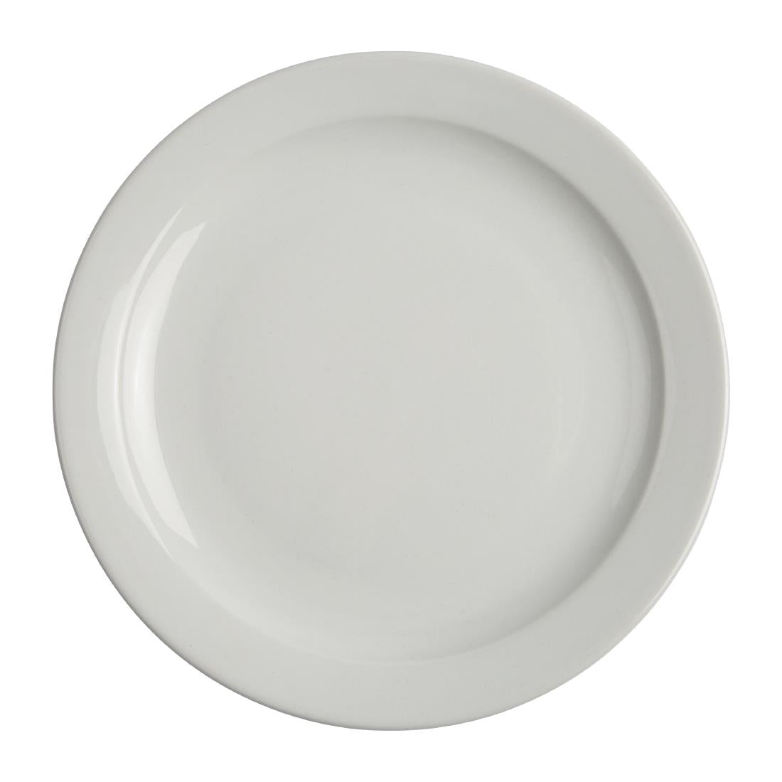 EDLP - Olympia Athena Narrow Rimmed Plate - 254mm 10" (Box 12)