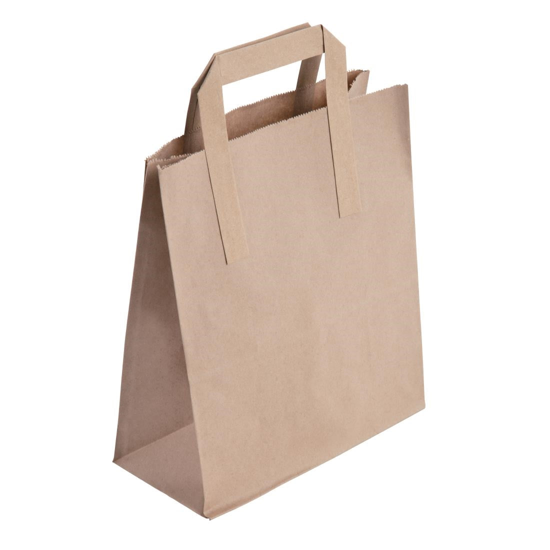 EDLP Fiesta Recyclable Brown Paper Bag with Handles Medium (Pack 250)