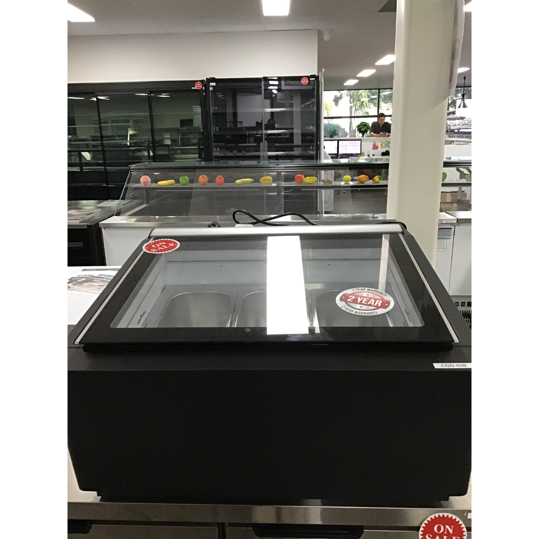 Ex-Showroom: Bonvue Bench Top Gelato / Ice cream Display Showcase - CGD-03B-VIC1011