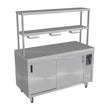 Culinaire Island Hot Cupboard with Double Gantry and Heat Lamps to Bottom Shelf CH.HC.I.GDB.4