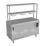 Culinaire Island Hot Cupboard with Double Gantry and Heat Lamps to Bottom Shelf CH.HC.I.GDB.3