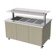Culinaire Heated Mobile Island Buffet - Stainless Steel Top and Joinery Panels Island Buffet - Flat CH.IBSJ.BMC.U.GSF.4