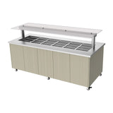 Culinaire Heated Mobile Island Buffet - Stainless Steel Top and Joinery Panels Island Buffet - Flat CH.IBSJ.BMC.U.GSF.6