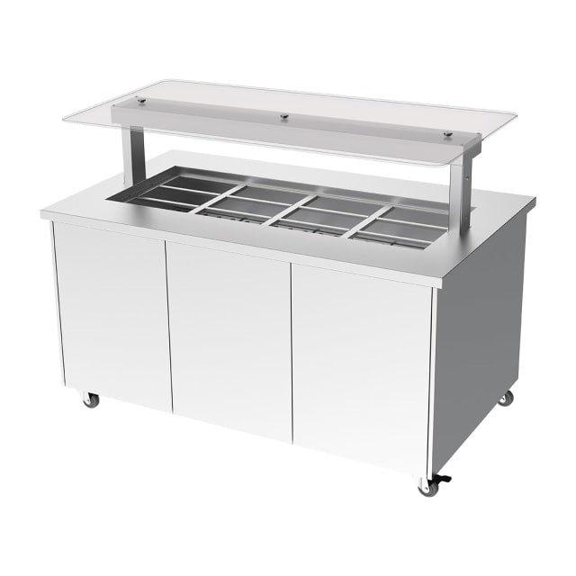 Culinaire Heated Mobile Island Buffet- 4 Module CH.IBSS.BMC.U.GSF.4