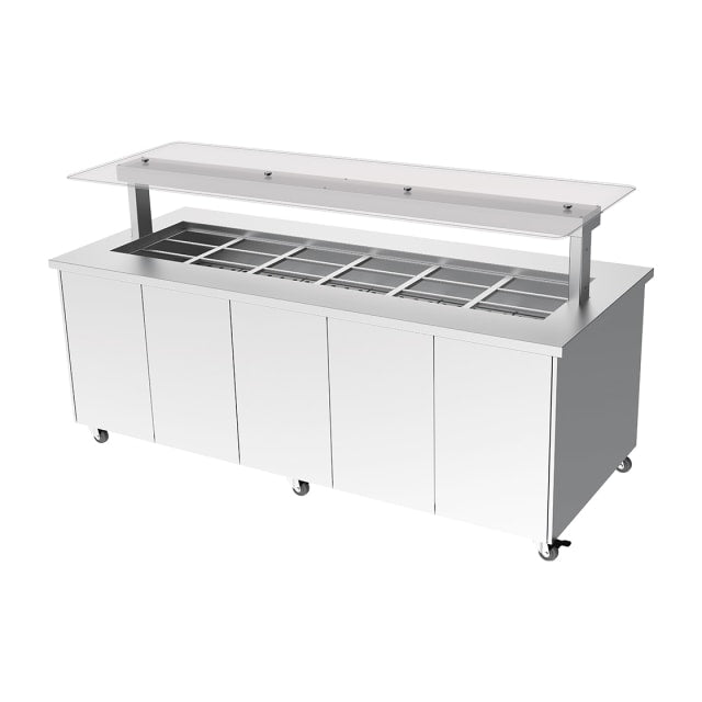 Culinaire Heated Mobile Island Buffet - 6 Module CH.IBSS.BMC.U.GSF.6