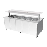 Culinaire Heated Mobile Island Buffet - 6 Module CH.IBSS.BMC.U.GSF.6