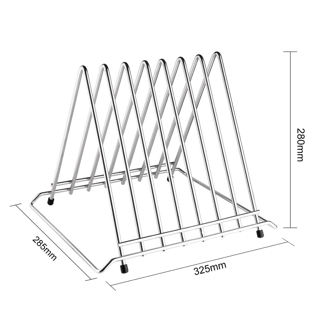 Hygiplas Chopping Board Rack St/St - 7 Slots