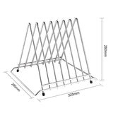 Hygiplas Chopping Board Rack St/St - 7 Slots