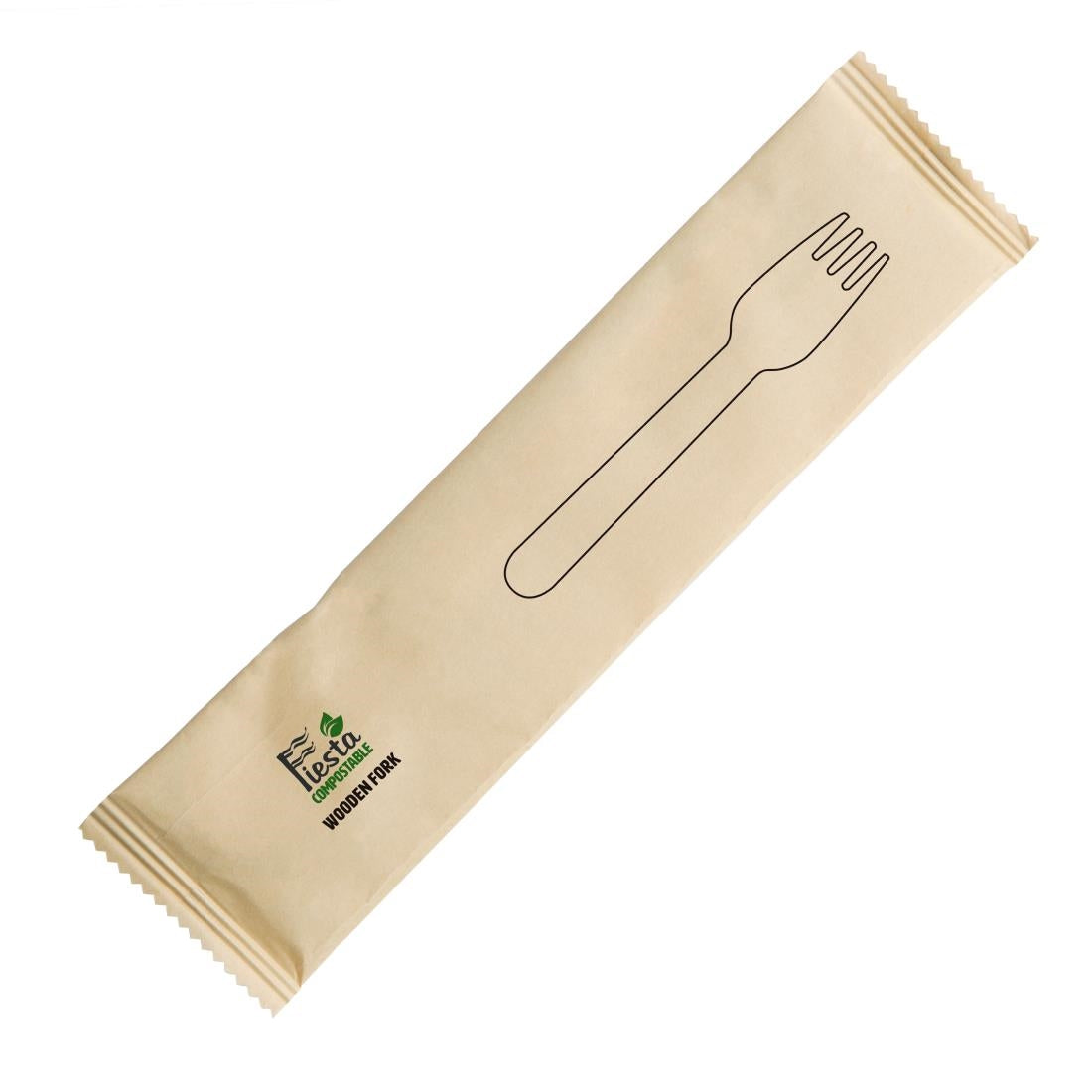 Fiesta Compostable Individually Wrapped Fork (Pack 500)