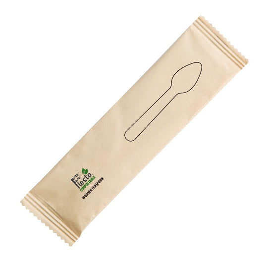 Fiesta Compostable Individually Wrapped Teaspoon (Pack 500)