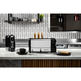 Rowlett Esprit 4 Slot Toaster Jet Black with Elements & Sandwich Cage