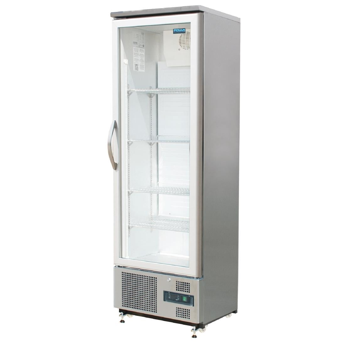 Polar G-Series Single Door Upright Back Bar Fridge St/St 307Ltr