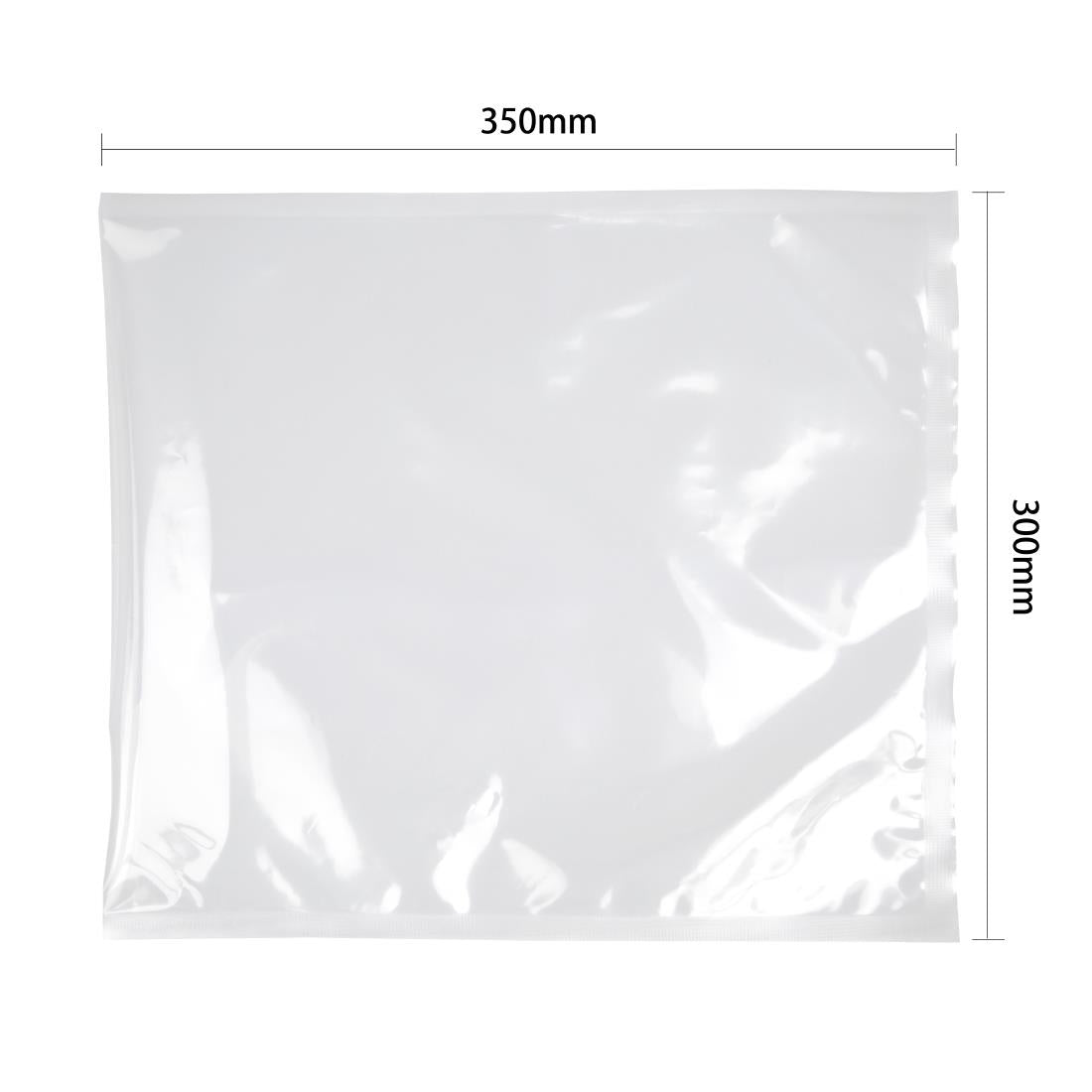 Vogue Clear Bags for Sealer/Chamber Vac Pack use - 300x350mm (Pack 100)