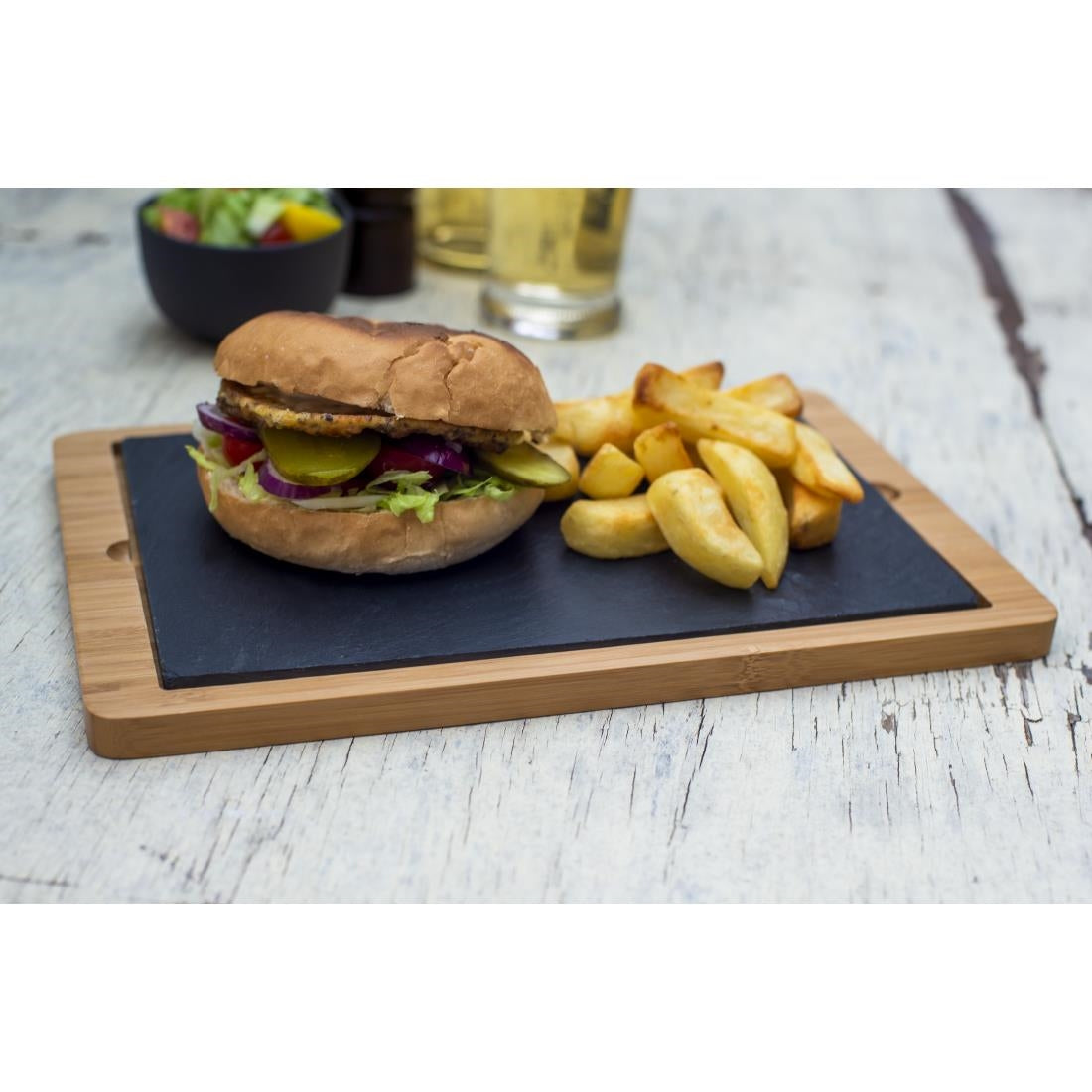 Olympia Wooden Tray for CM063 Slate Platter 330x210x15mm