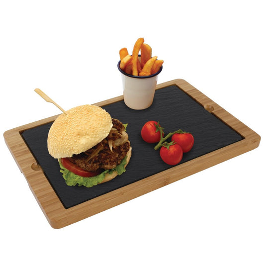 Olympia Slate Platter for CM061 Tray - 280x180mm (Set of 2)