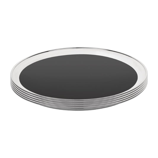 Non-Slip Tray St/St Matt Black - 355mm 14"