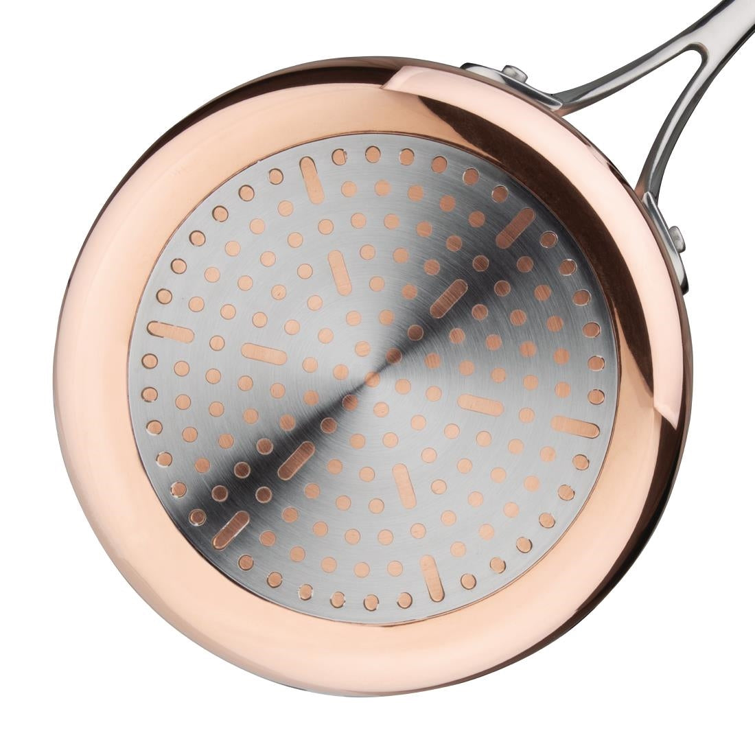 Vogue Induction Tri-Wall Copper Sauce Pan - 180mm 7"