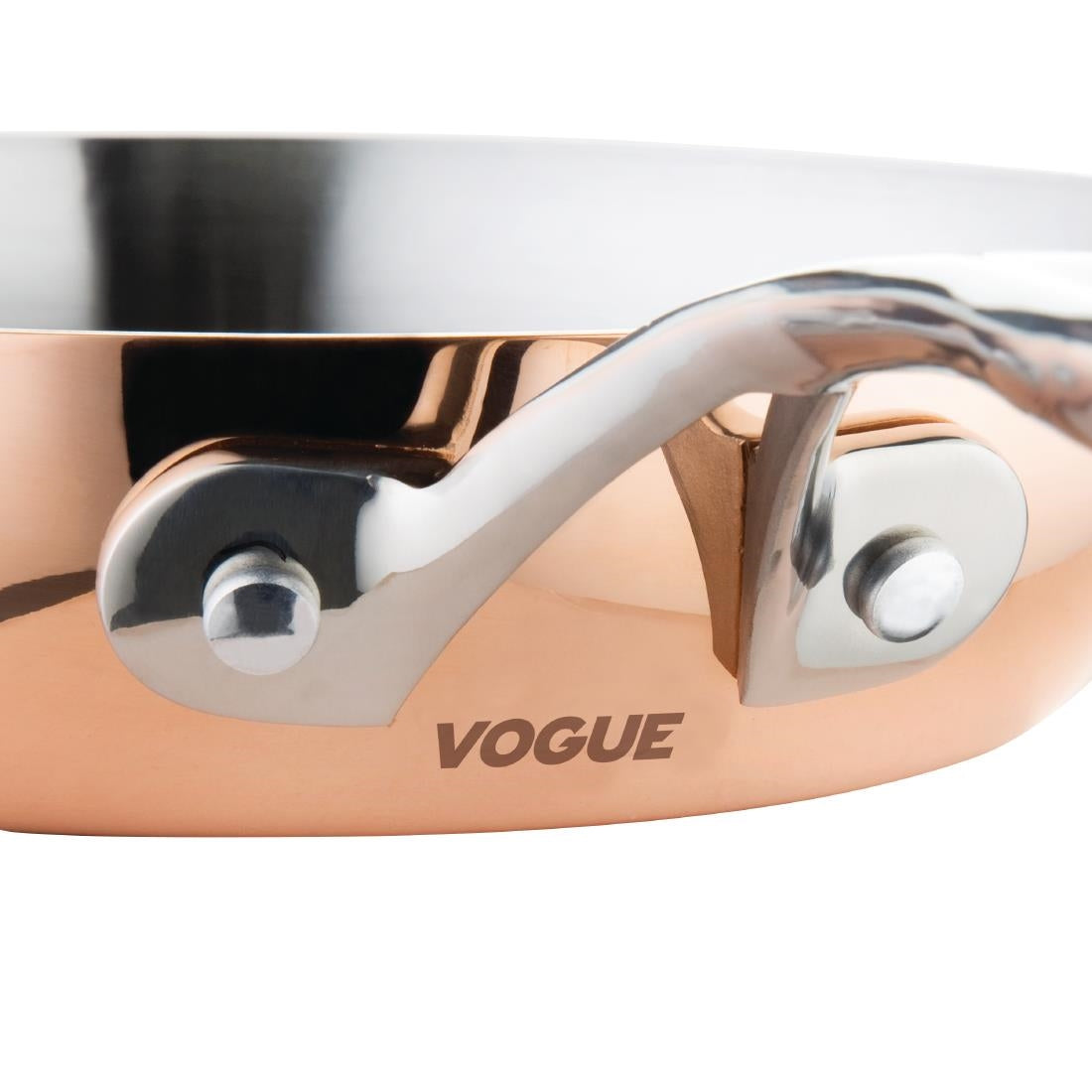 Vogue Induction Tri-Wall Copper Fry Pan - 200mm 7 3/4"