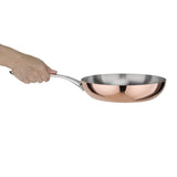 Vogue Induction Tri-Wall Copper Fry Pan - 240mm 9"