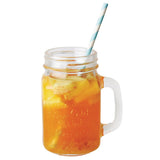 Olympia Handled Drinking Jar Printed "Ice Cold Drink" - 450ml 16oz (Box 12)